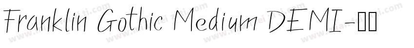 Franklin Gothic Medium DEMI字体转换